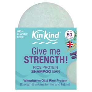 KinKind Give me STRENGTH! Shampoo Bar with Wheatgerm Oil and Rice Protein