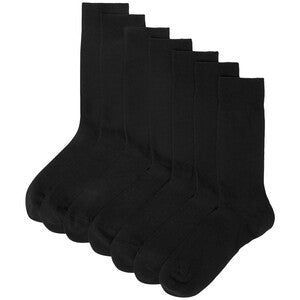 M&S Mens Cool & Fresh Cotton Rich Socks, 6-8, Black