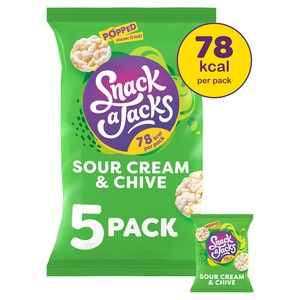 Snack a Jacks Sour Cream & Chive Rice Cakes Multipack