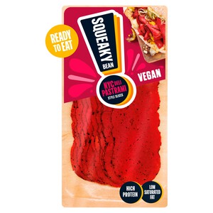 Squeaky Bean Pastrami Style Sandwich Slice