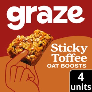 Graze Sticky Toffee Oat Boosts Flapjack Snack