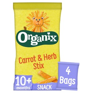 Organix Carrot & Herb Stix Organic Baby Puffs Multipack 10 months+