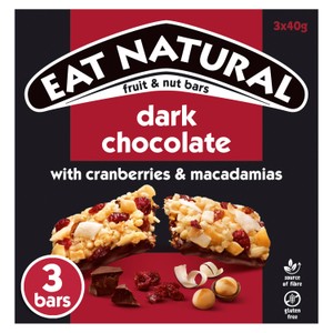 Eat Natural Dark Chocolate Cranberries & Macadamias Bars
