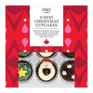 M&S 9 Christmas Cupcakes