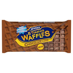 McVitie's Toasting Waffles Chocolate Flavour Multipack 8 x 28g, 222g