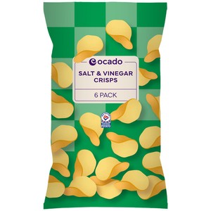 Ocado Salt & Vinegar Crisps Multipack