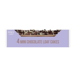 M&S 4 Chocolate Mini Loaf Cakes