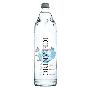 Icelandic Glacial Sparkling Mineral Water Glass Bottle