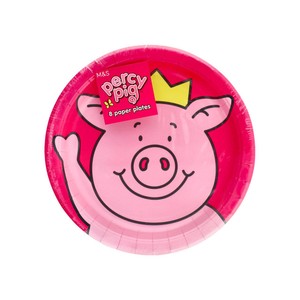 M&S Percy Pig Paper Party Plates