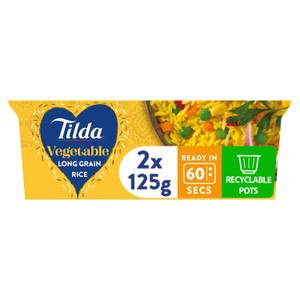 Tilda Pots Vegetable Long Grain Rice