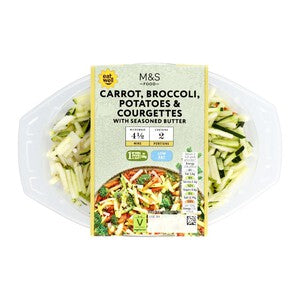 M&S Carrot, Broccoli, Potatoes & Courgettes with Seasoned Butter