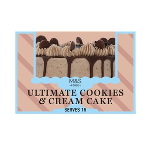 M&S Ultimate Cookies & Cream Cake