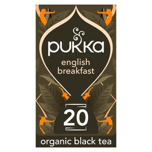 Pukka Organic English Breakfast Tea 20 Home Compostable Black Tea Bags