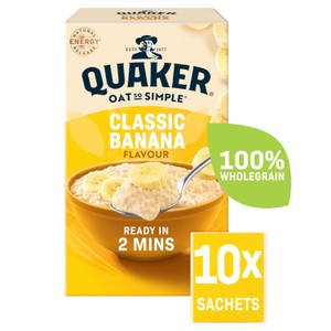 Quaker Oat So Simple Banana Porridge Cereal Sachets