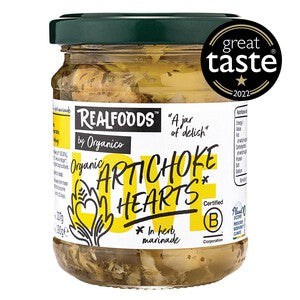 Realfoods by Organico Organic Artichokes Hearts in Herb Marinade