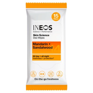 INEOS Skin Science Deodorant Wipes Mandarin + Sandalwood