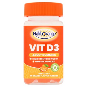 Haliborange Adult High Strength Immune Support Orange Gummies 1000IU