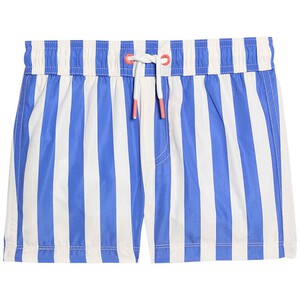 M&S Thick Stripe Swim Shorts, 4-5 Y Blue Mix