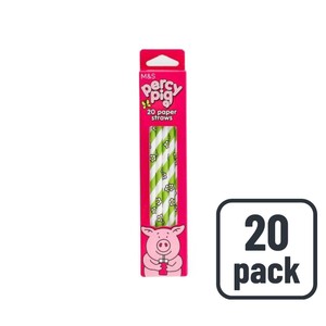 M&S Percy Pig Paper Straws