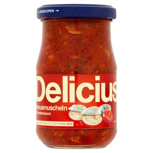 Delicius Unshelled Clams with Tomato Sauce 195g