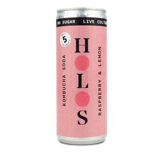 HOLOS Kombucha Soda Raspberry & Lemon