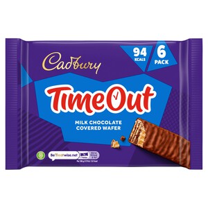 Cadbury Timeout Milk Chocolate Wafer Bar Multipack