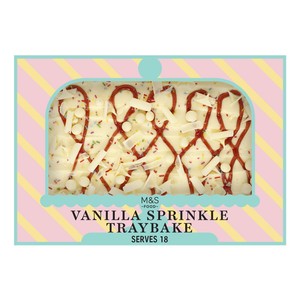 M&S Vanilla Sprinkle Traybake