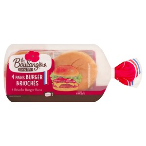 La Boulangere 4 Brioche Burger Buns