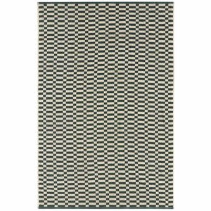 M&S Pure Cotton Geometric Check Bath Sheet Towel, Forest Green