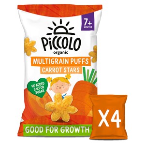 Piccolo Organic Baby Snack Carrot Stars Multipack 7 months+