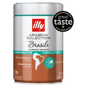 illy Cerrado Mineiro Brazil Ground Coffee  - Regenerative Agriculture