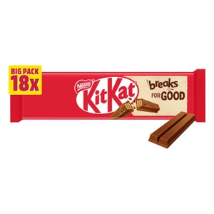 KitKat 2 Finger Milk Chocolate Biscuit Bar, Multipack