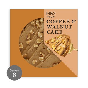 M&S Colombian Coffee and Walnut Cake