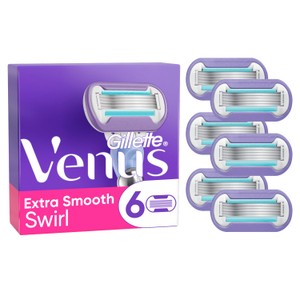 Gillette Venus Deluxe Smooth Swirl Contour Razor Blades 6