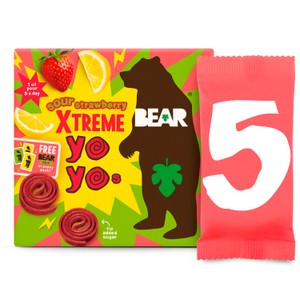 Bear Yoyos Super Sour Strawberry & Apple Multipack