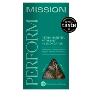 MISSION Perform Yerba Mate Tea Bags with Lemongrass + Mint