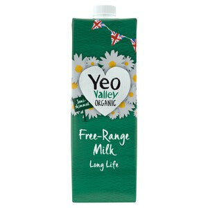 Yeo Valley Organic Free Range Semi Skimmed Long Life Milk