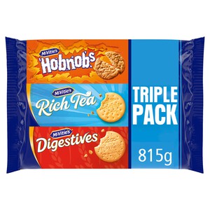 McVitie's Biscuits - Hobnobs, Rich Tea & Digestives Triple Pack