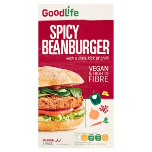 Goodlife Spicy Vegetable Bean Burger Frozen