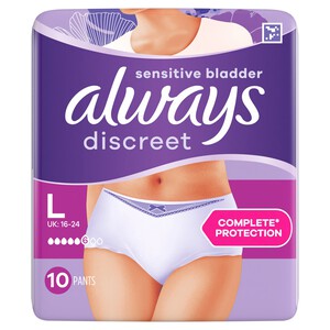 Always Discreet Incontinence Pants L