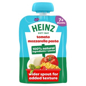 Heinz Tomato Mozzarella Pasta Shapes Baby Food Pouch 7+ Months