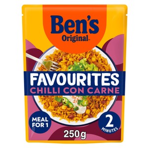 Ben's Original Favourites Risotto Ready Meal Chilli con Carne