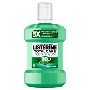 Listerine Total Care Teeth and Gum 10-in-1 Benefit Fresh Mint Mouthwash