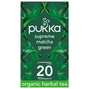 Pukka Organic Supreme Matcha Green Herbal Tea x20 Compostable Green TeaBags