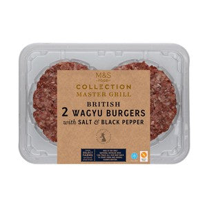 M&S Collection Master Grill 2 Wagyu Burgers