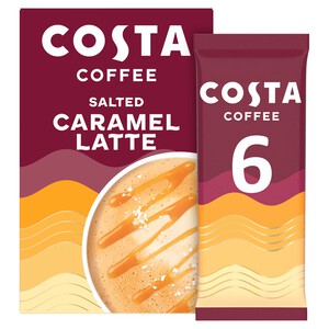 Costa Salted Caramel Latte Coffee Sachets (x6 sachets)