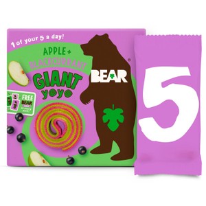 BEAR GIANT Fruit Yoyos Apple & Blackcurrant Multipack