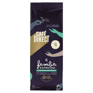 Cafedirect Fairtrade Familia Espresso Original Blend Coffee Beans
