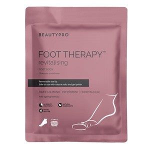 BeautyPro FOOT THERAPY Moisturising Booties with Removable Toe Tips