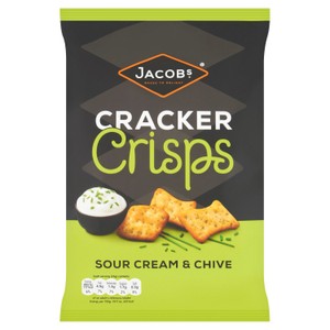 Jacob's Cracker Crisps Sour Cream & Chive Snacks Sharing Bag